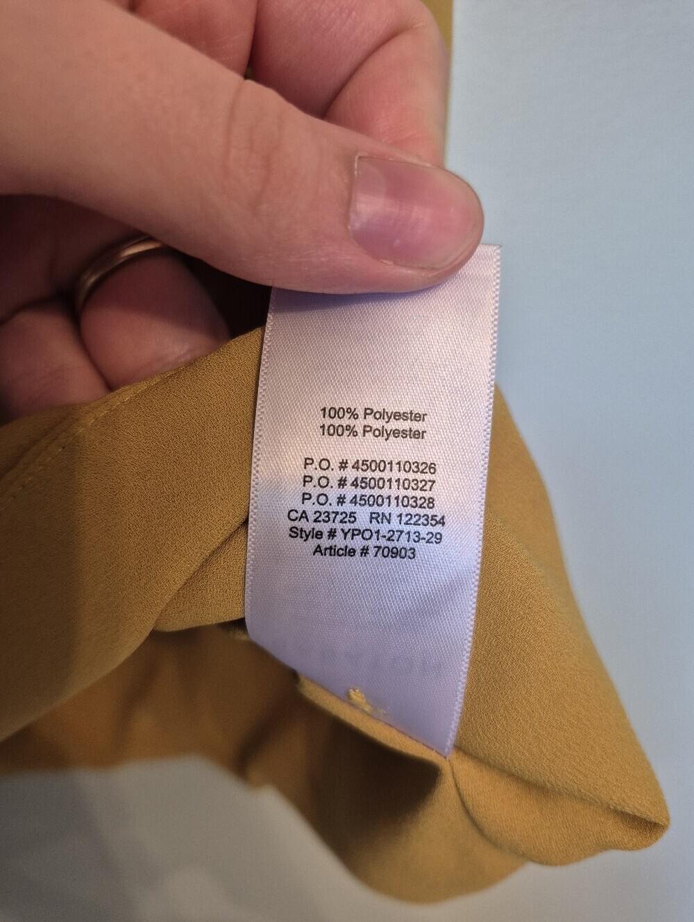 Babaton Aritzia Women's Contemporary Minimalist Mustard Cropped Blouse Size XS-S - Picture 5 of 6